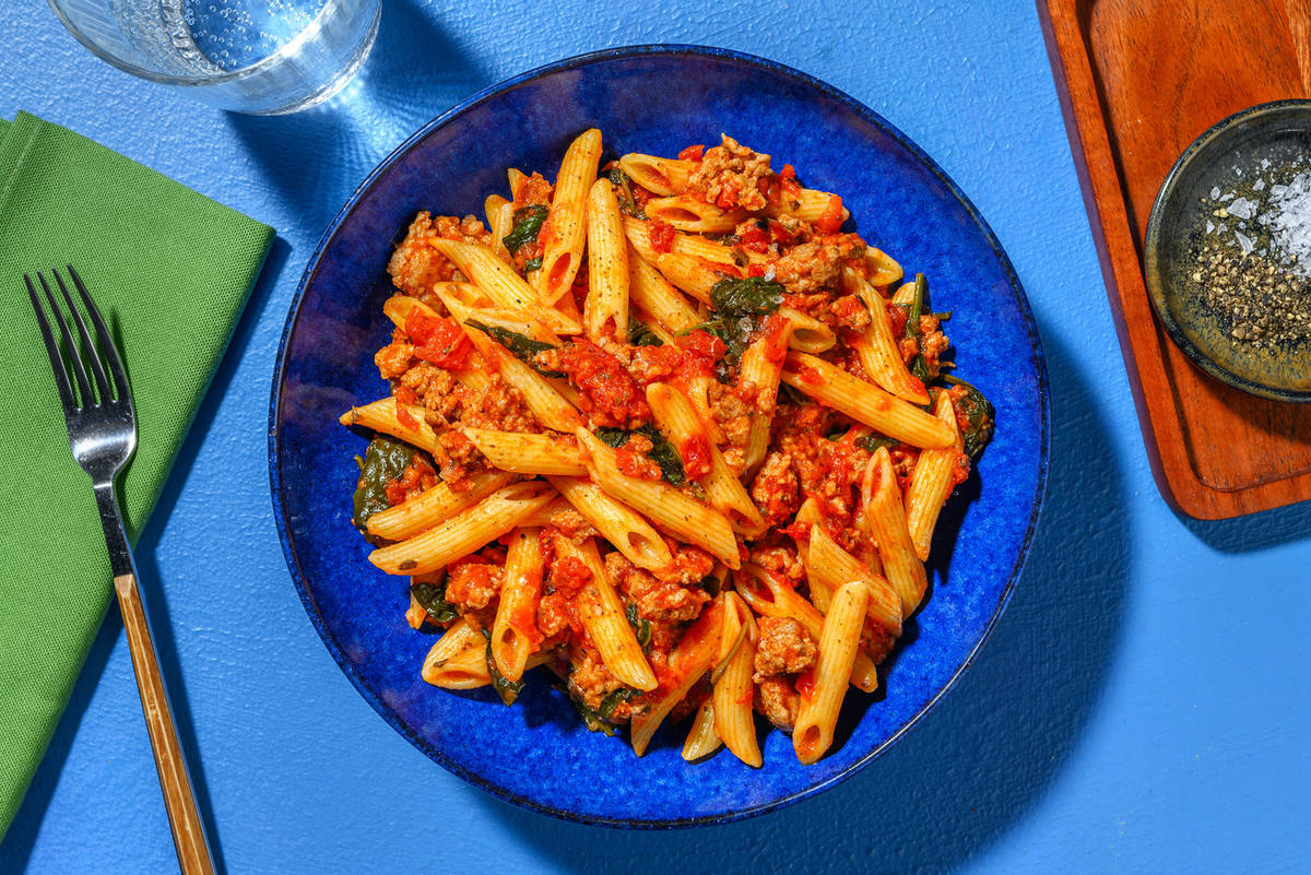 Speedy Pork Penne