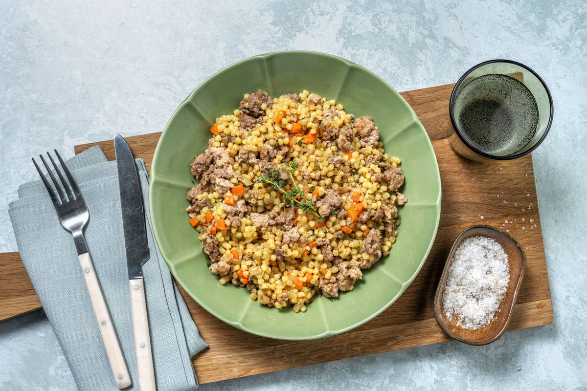 Couscous perlato ai gamberi mazzancolle