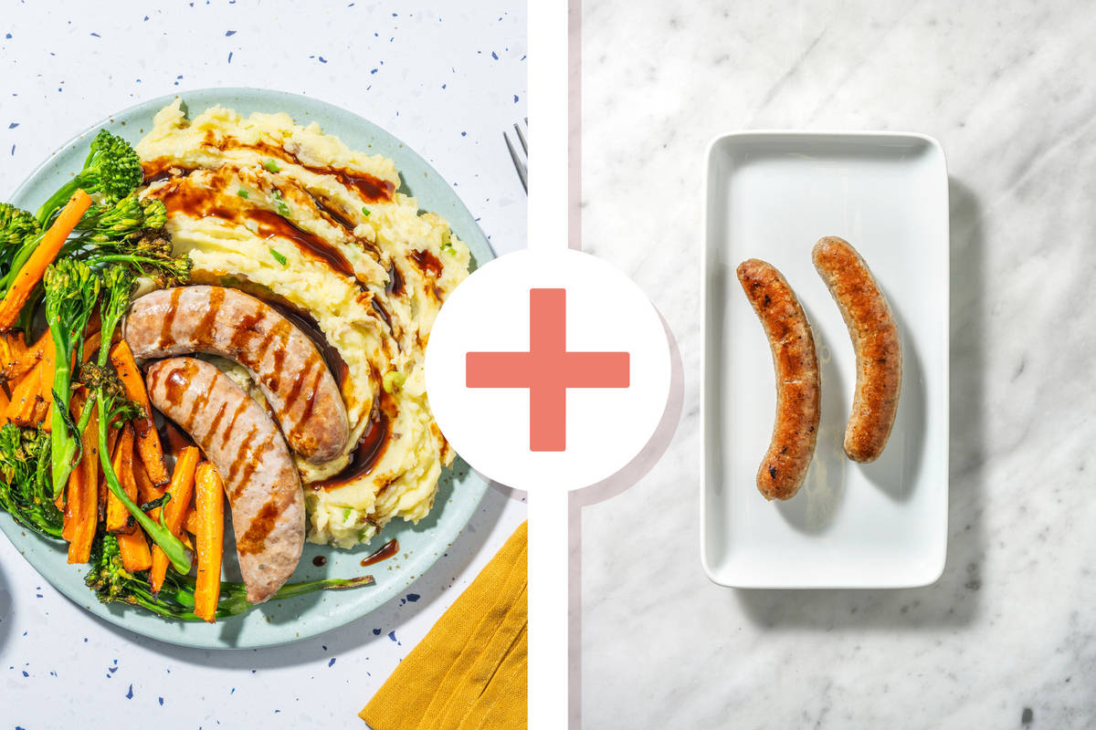 Quick Double Bangers and Champ Mash