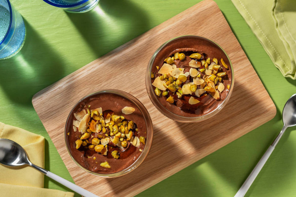 No Bake Chocolate Coconut Pots