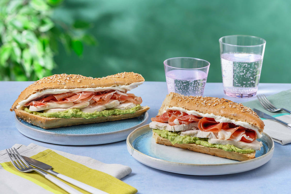 Chicken Breast & Serrano Multigrain Baguette