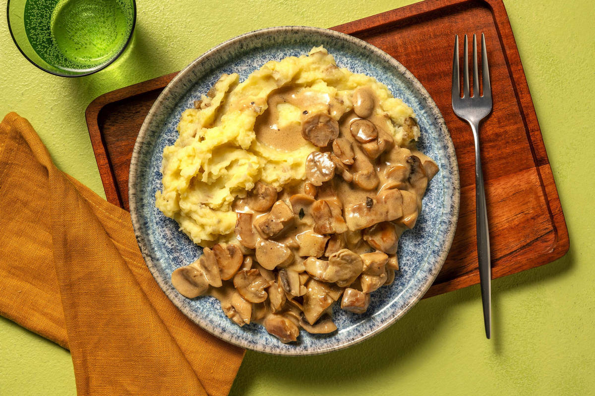 Creamy Mustard Chicken and Mushrooms 
