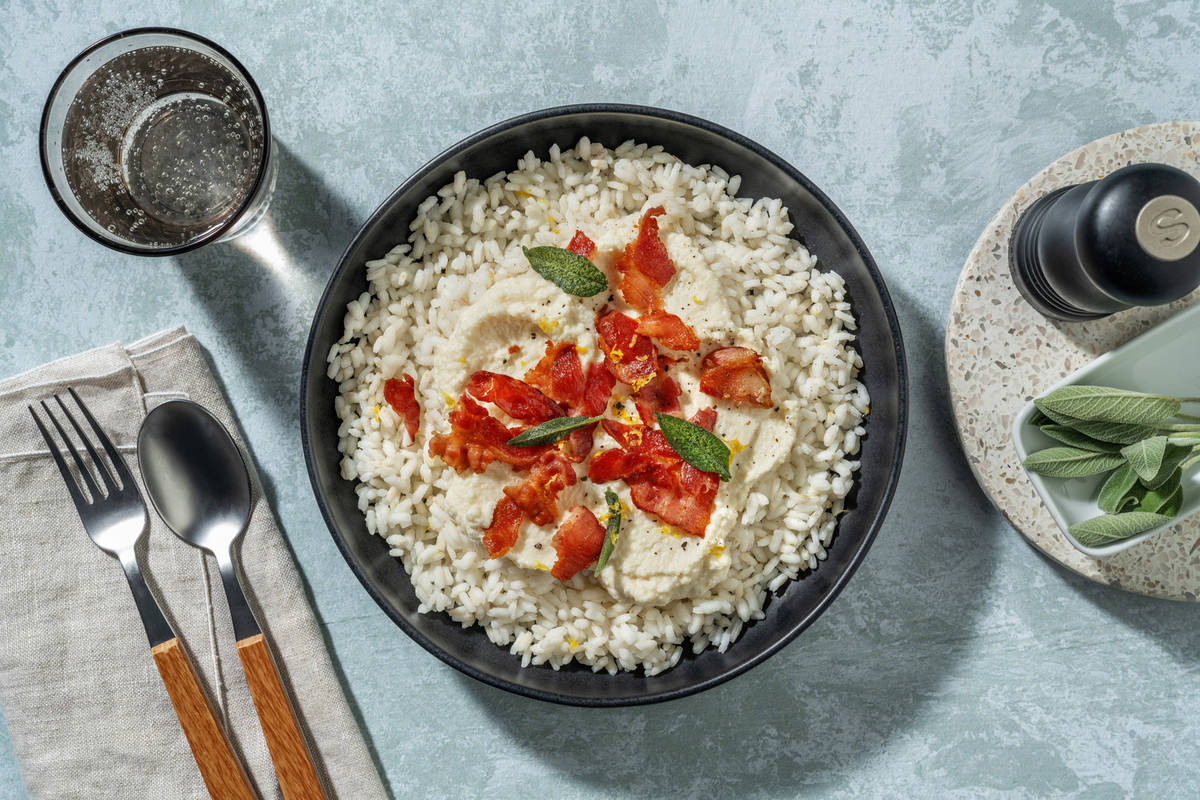 Risotto "alla gricia" al profumo di limone