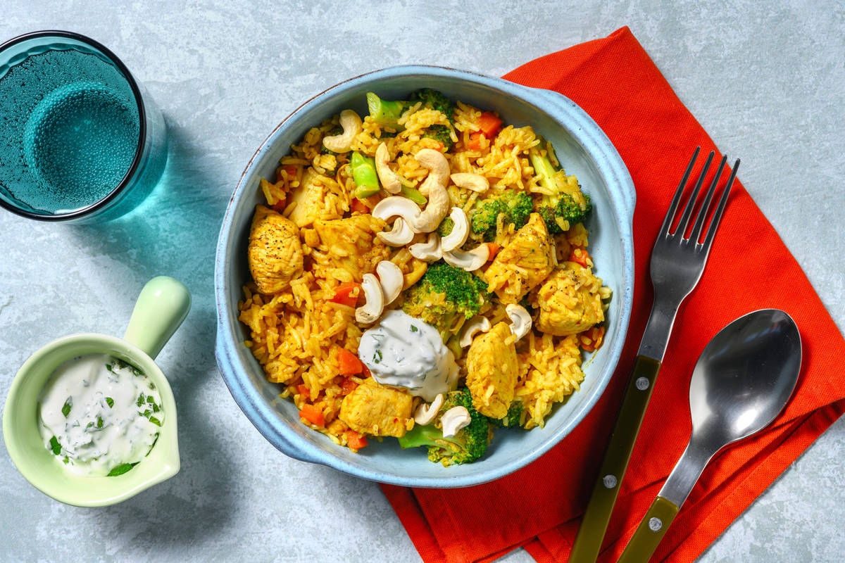 One-pot Curried Chicken Rice				