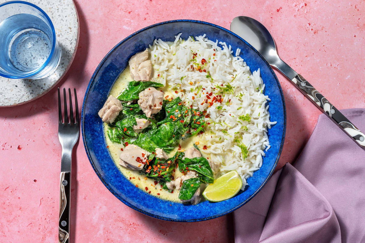 Thai Green Style Chicken and Mushroom Curry