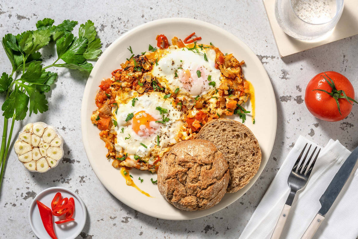 Shakshuka met verse geitenkaas
