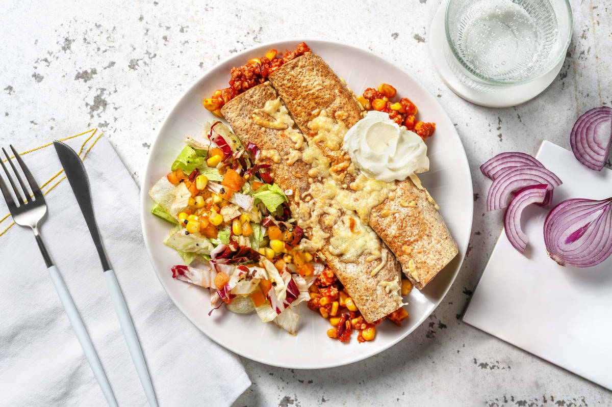 Enchilada's met kipgehakt