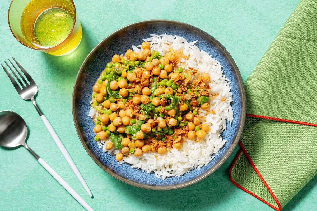 Prawn Korma and Basmati Rice