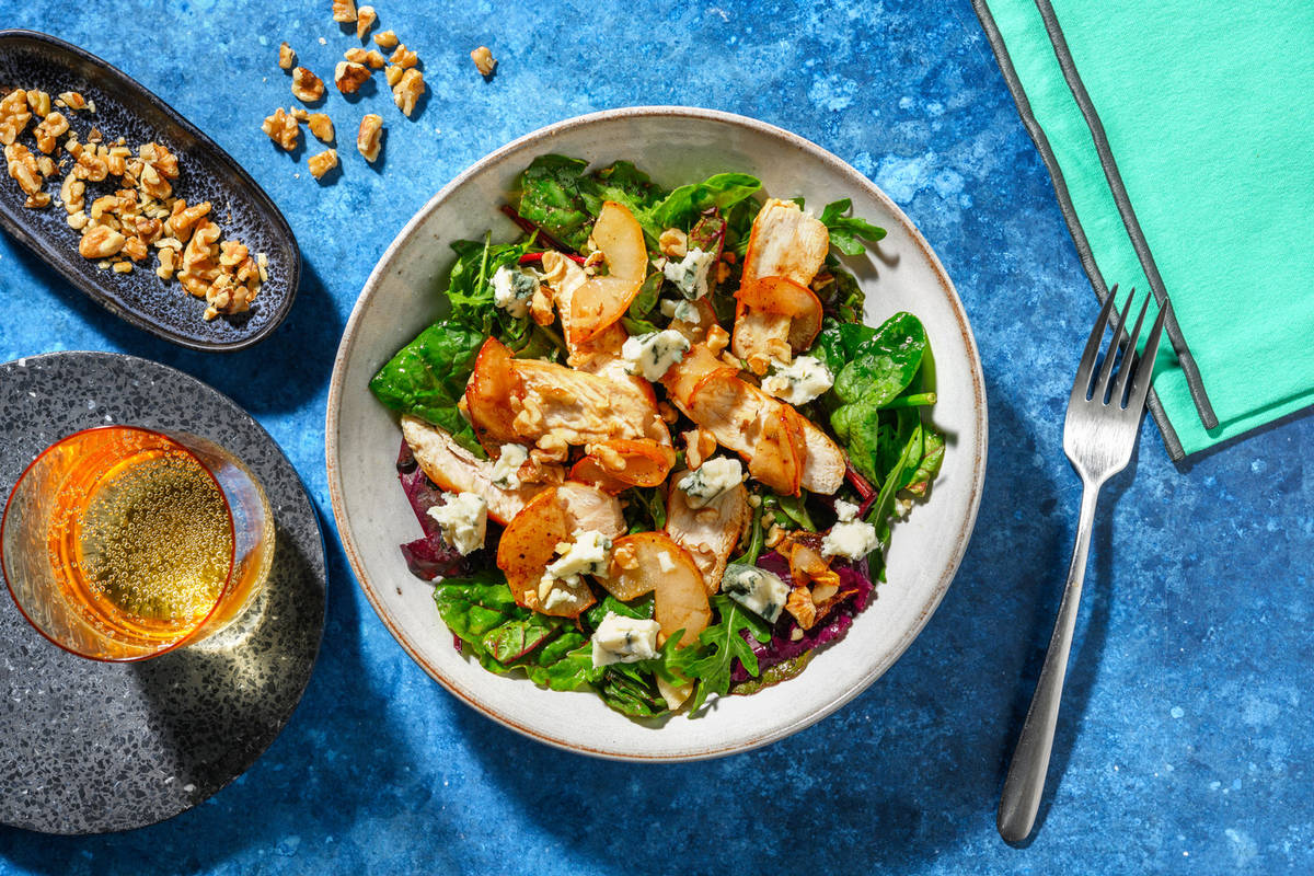 Insalata robusta di pollo e gorgonzola