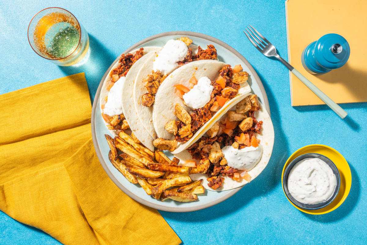 Spiced Double Chicken Tacos 