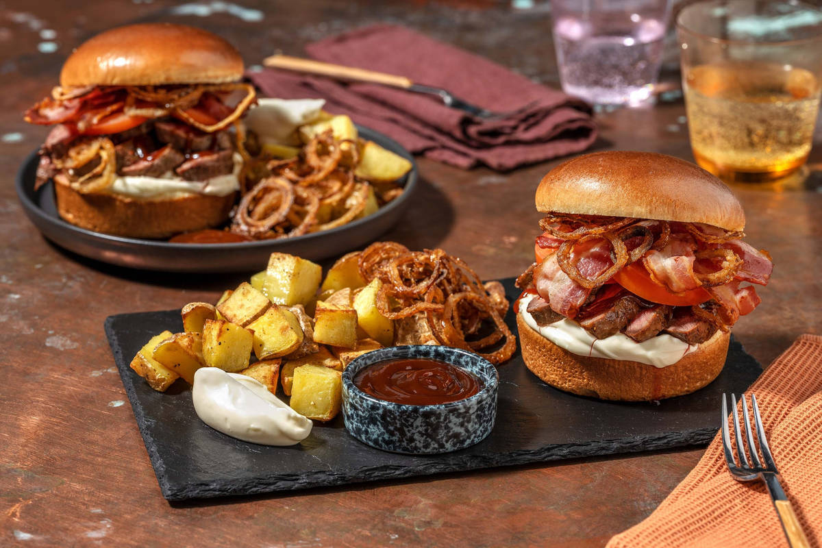 American "cowboy burger"