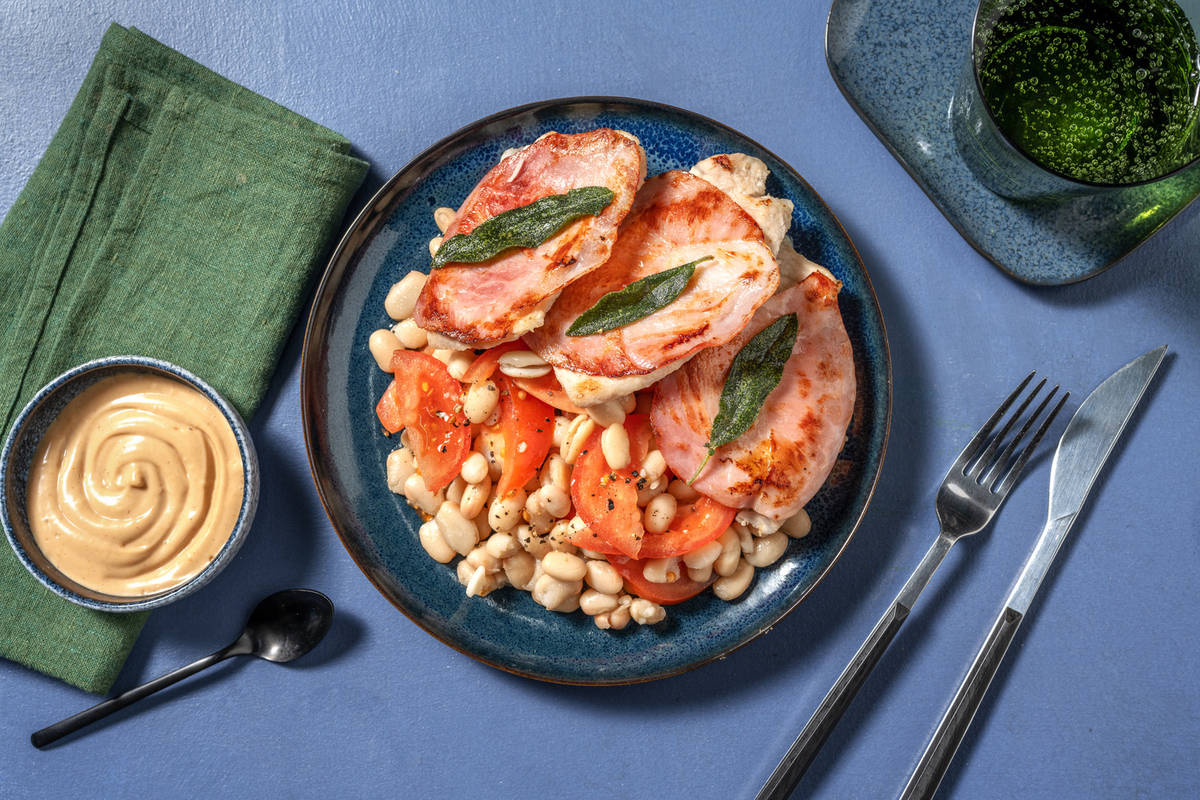 Fettine di lonza al prosciutto cotto 