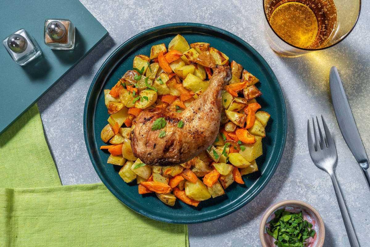 Poulet grillé & sauce à la figue