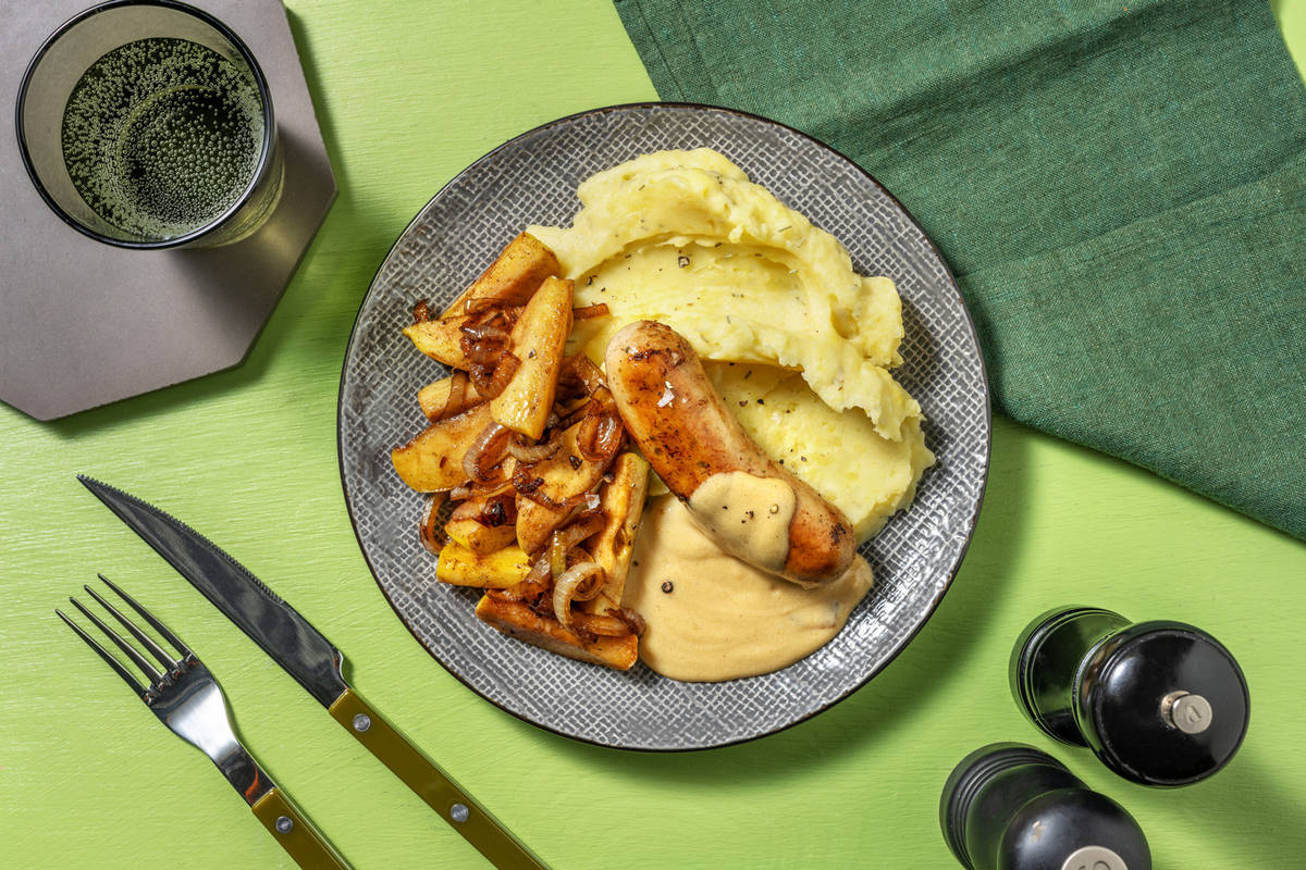Le traditionnel boudin blanc aux pommes & purée