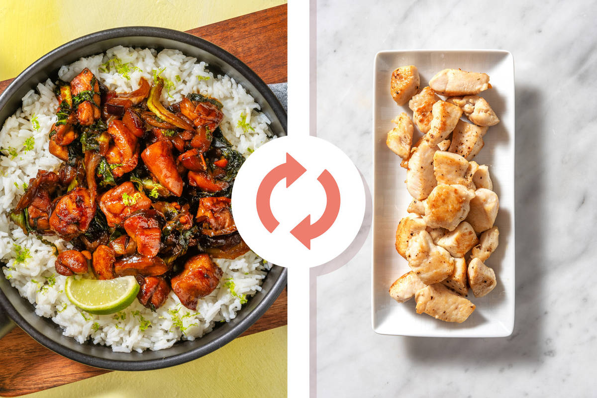 Hoisin Diced Chicken Breast and Plum Stir-Fry