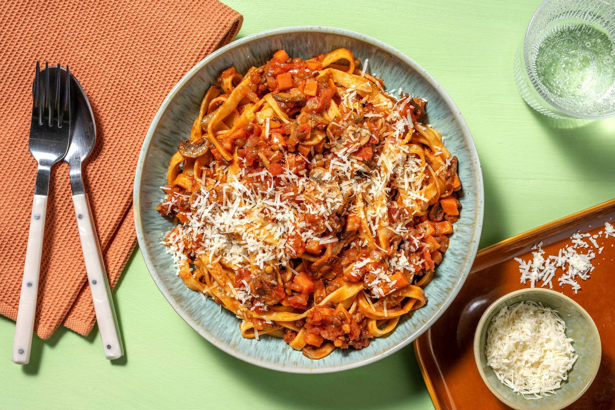 Bolo vegétarienne & tagliatelle