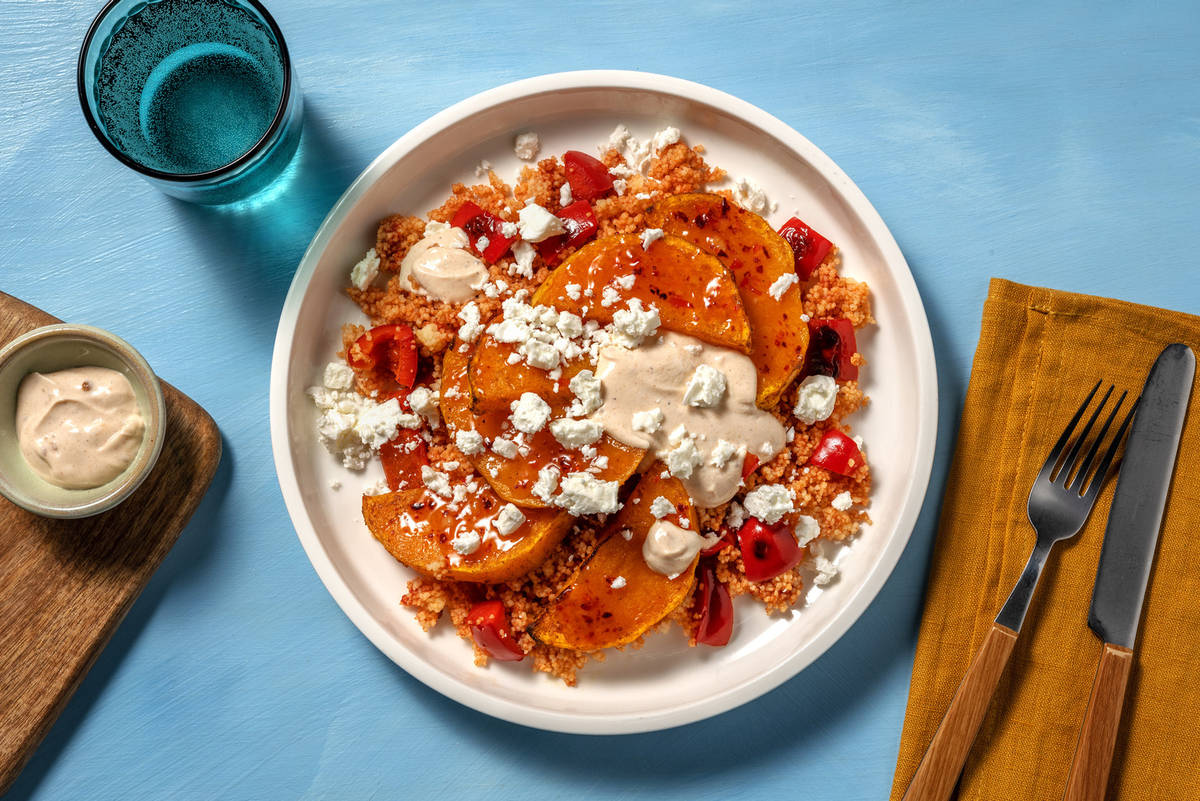Peri Peri Glazed Sweet Potato and Roasted Pepper