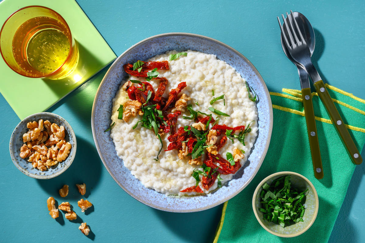 Couscous perlato alla crema di burrata  