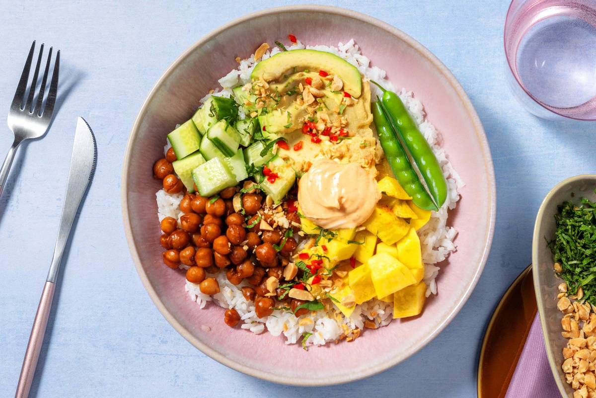 Asiatisk kikærtebowl