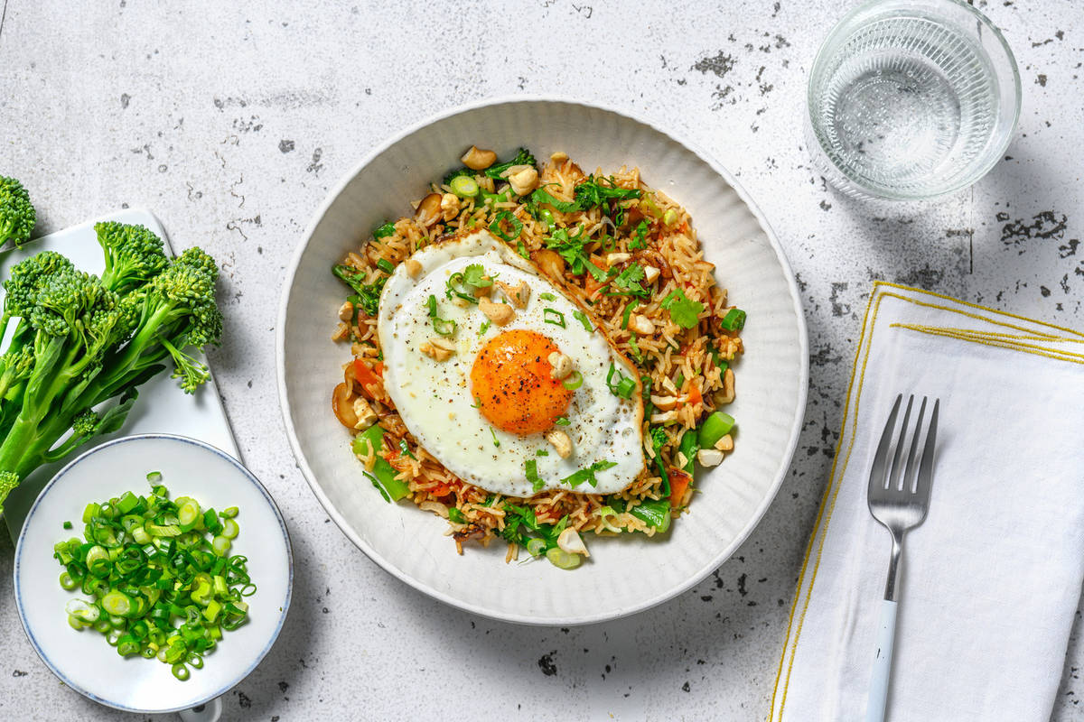 Riz sauté chinois aux légumes & soja