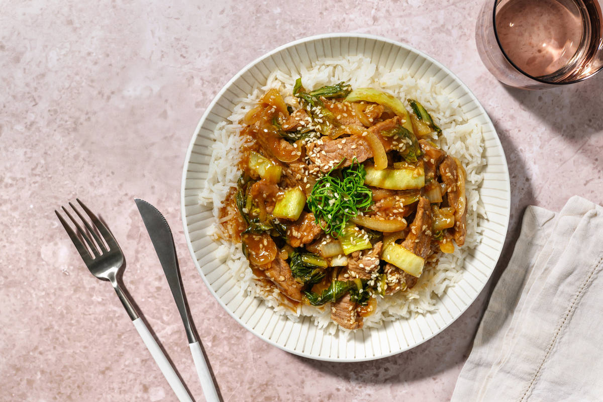 Le Végé : bowl d'émincés veggie à la japonaise