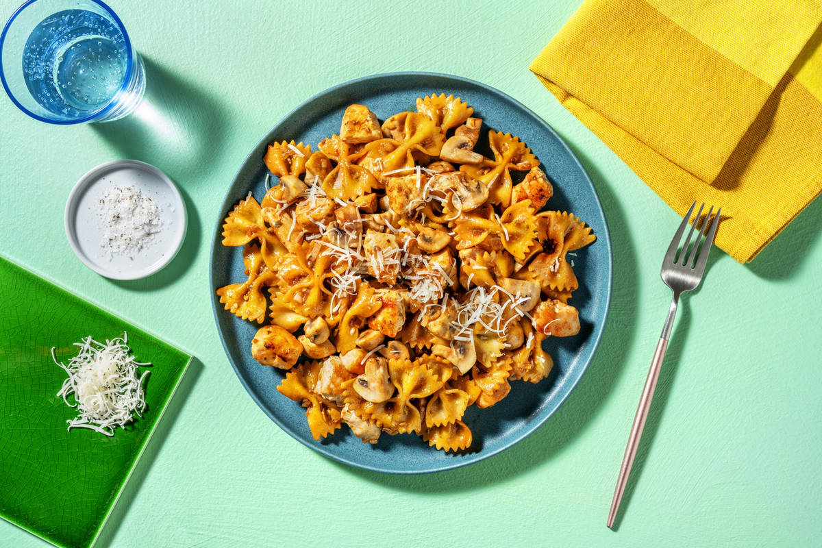 Farfalle forestières & poulet