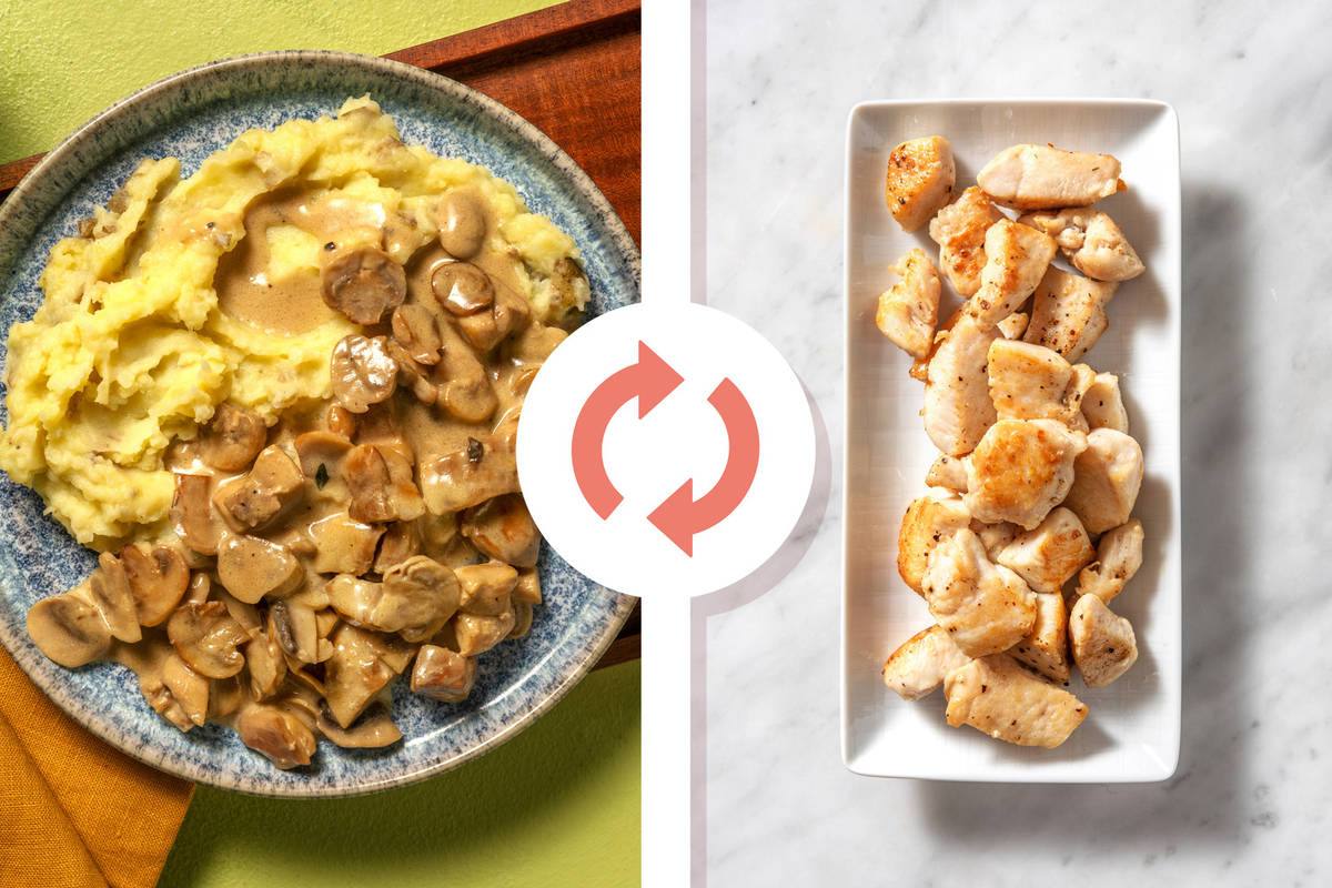 Creamy Mustard Chicken Breast and Mushrooms 