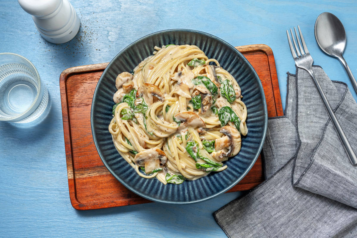 Linguine & crème de bleu