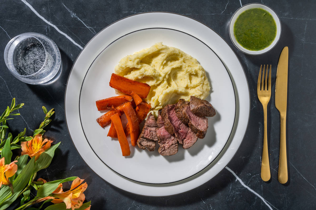 Pavé de bœuf & salsa verde à l'italienne