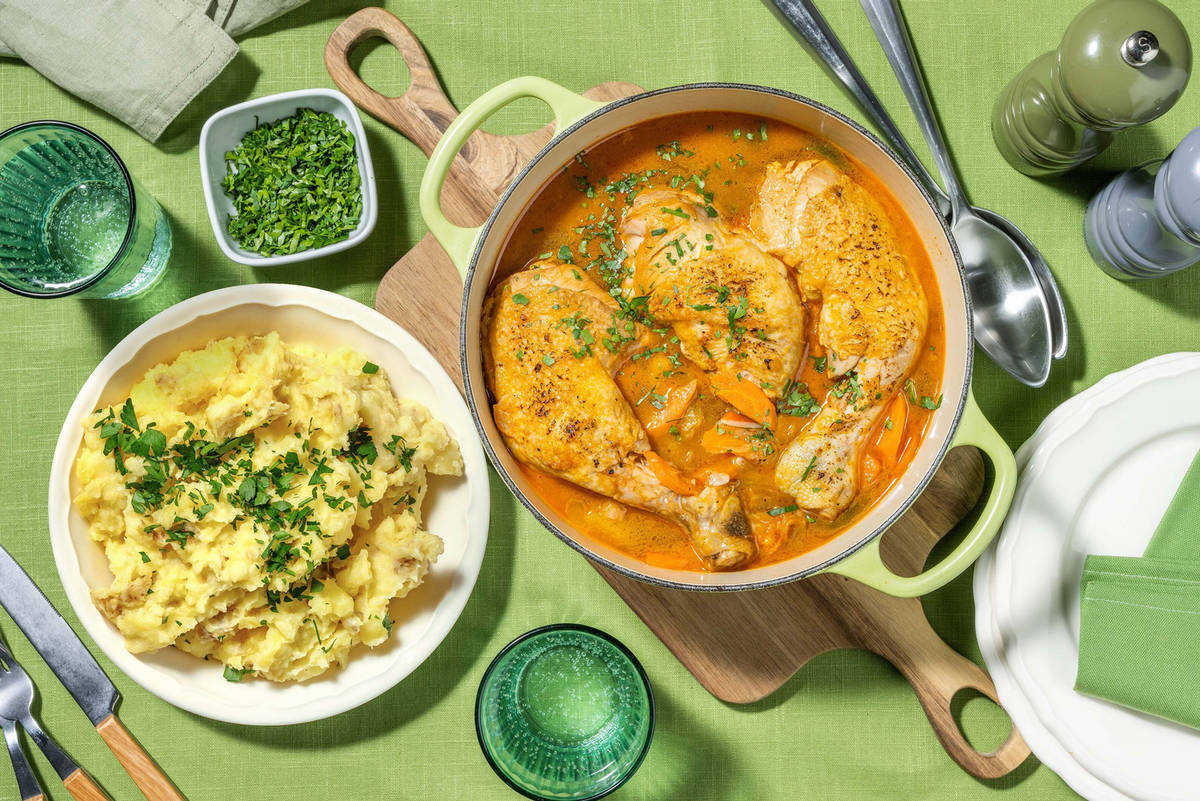 Coq au vin Recette HelloFresh