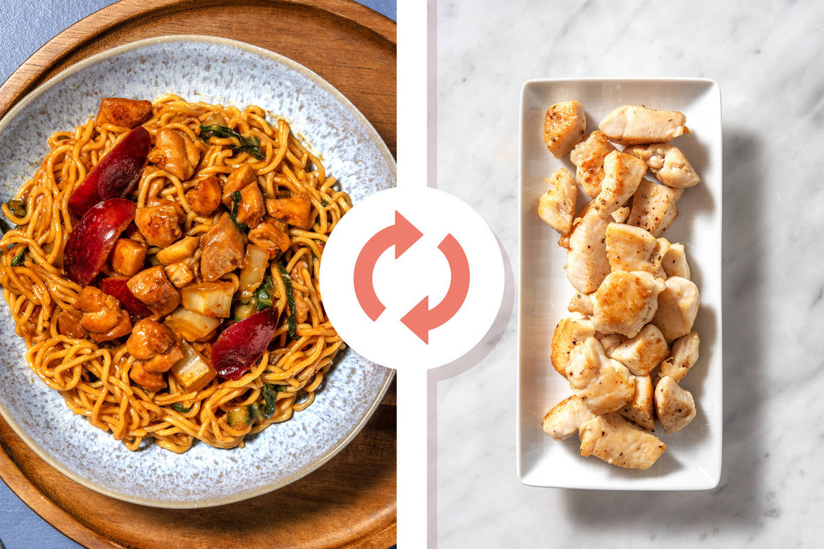 Diced Chicken Breast and Plum Stir-Fry