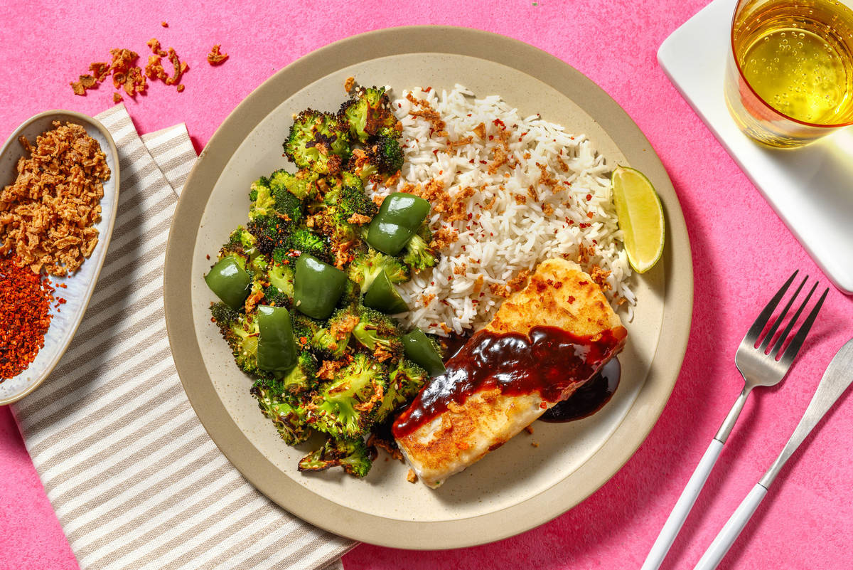 Panert hyse i teriyakisaus