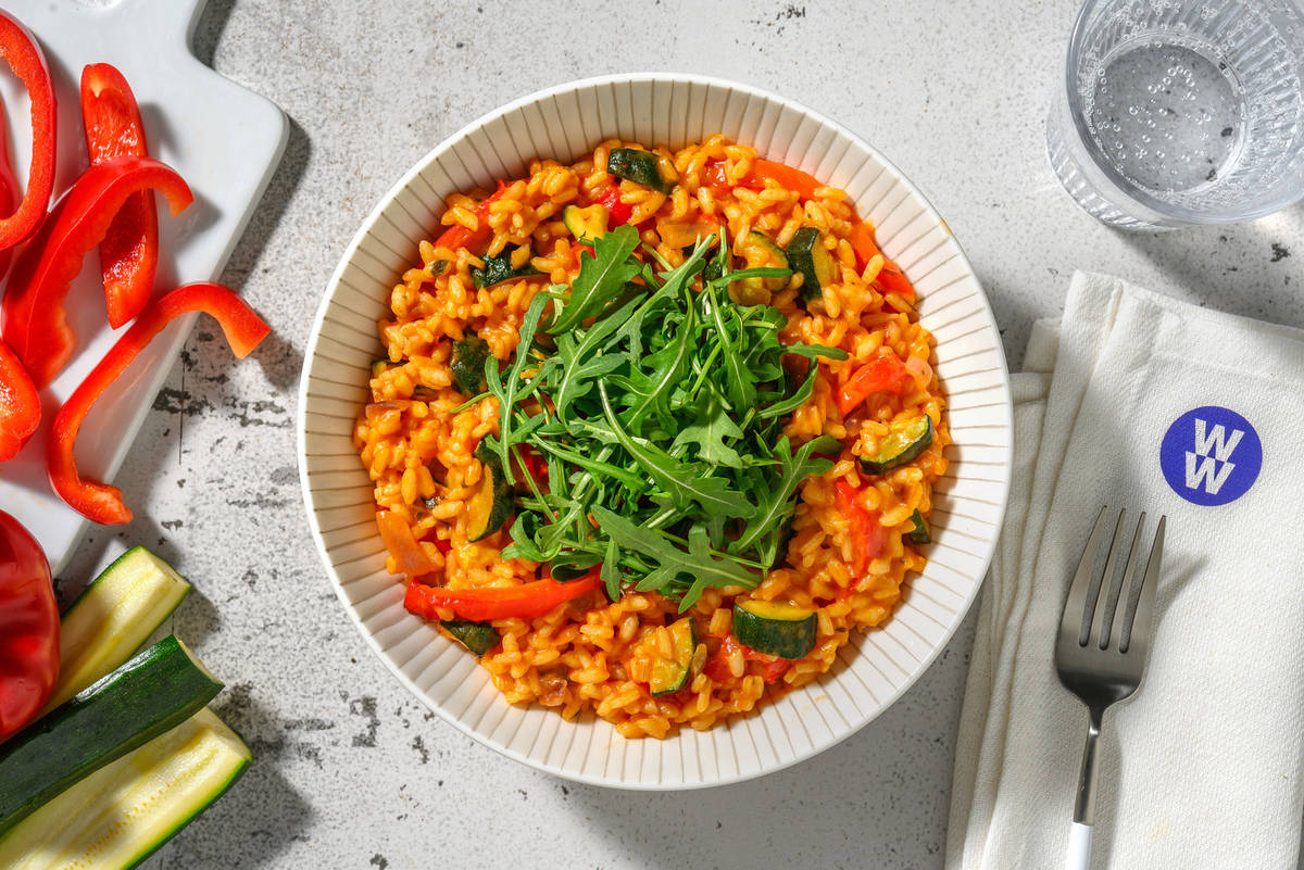 Oven-Baked Ratatouille Risotto 