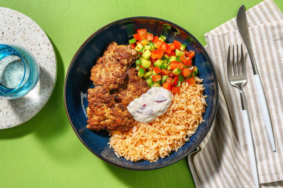 Quick spiced beef patties