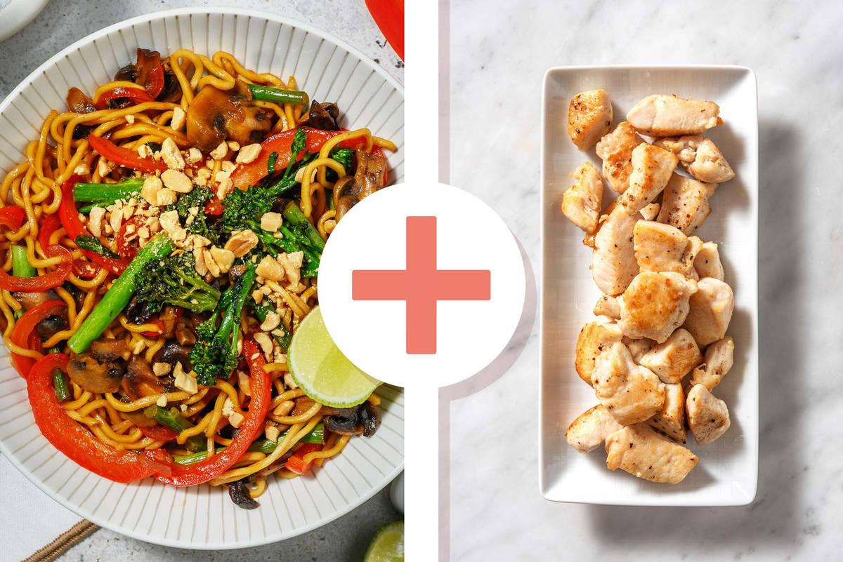 Fragrant Chicken Breast Noodle Stir-Fry