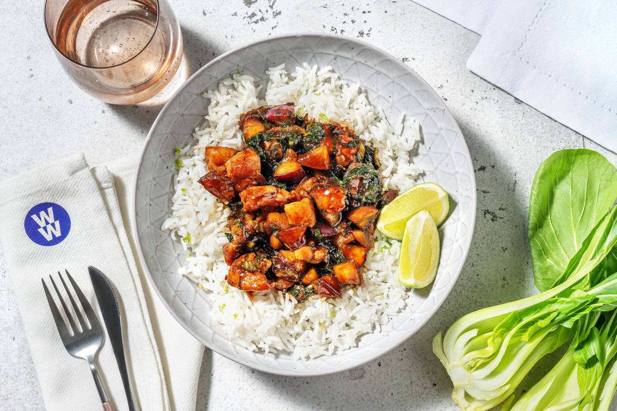 Hoisin Chicken and Plum Stir-Fry