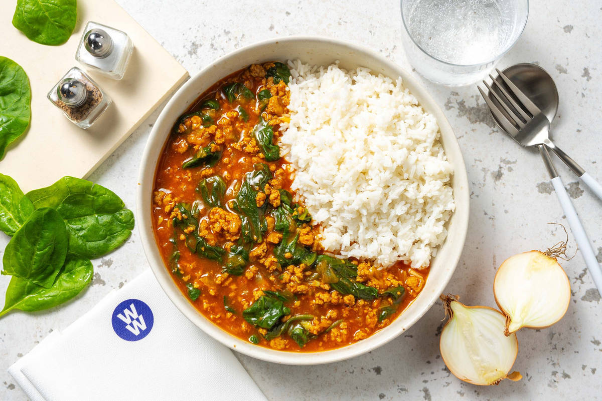 North Indian Inspired Beef and Spinach Curry