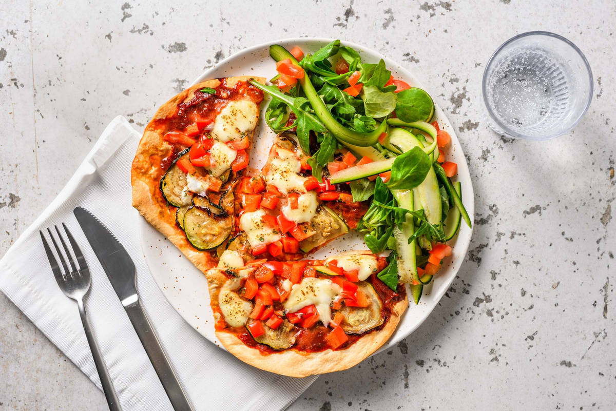 Flammkuchen met courgette