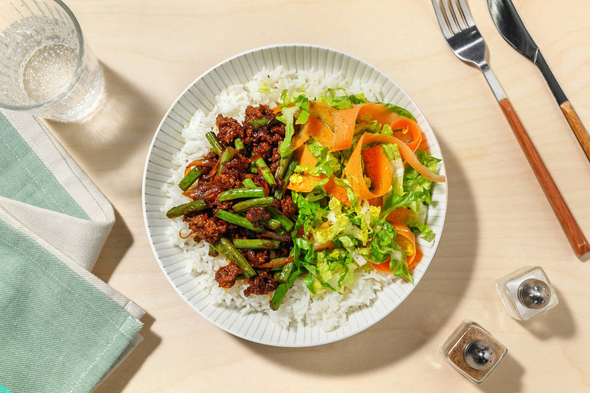 Lemongrass and Sambal Beef Larb Style Salad