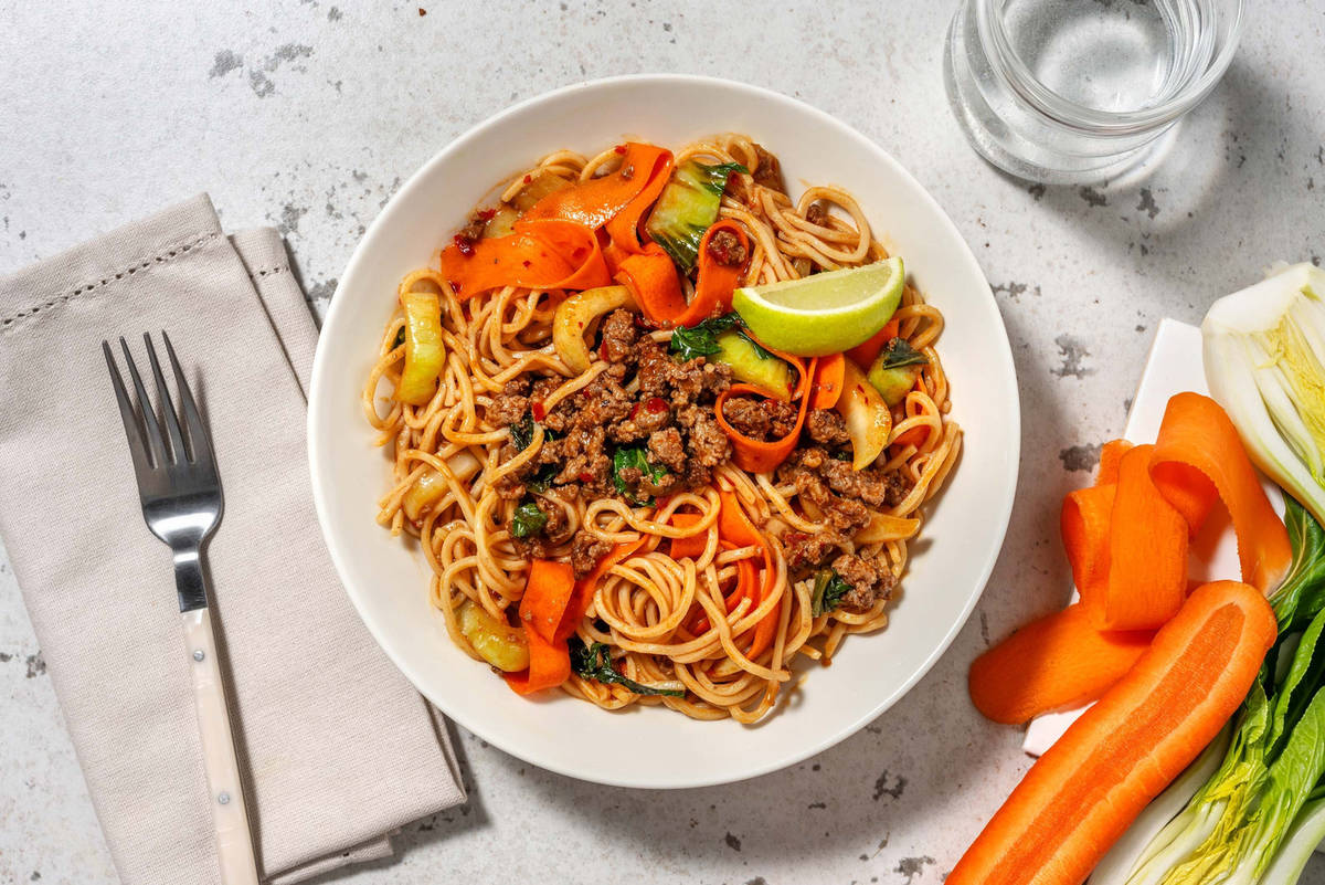 Teriyaki Ginger Beef Noodles