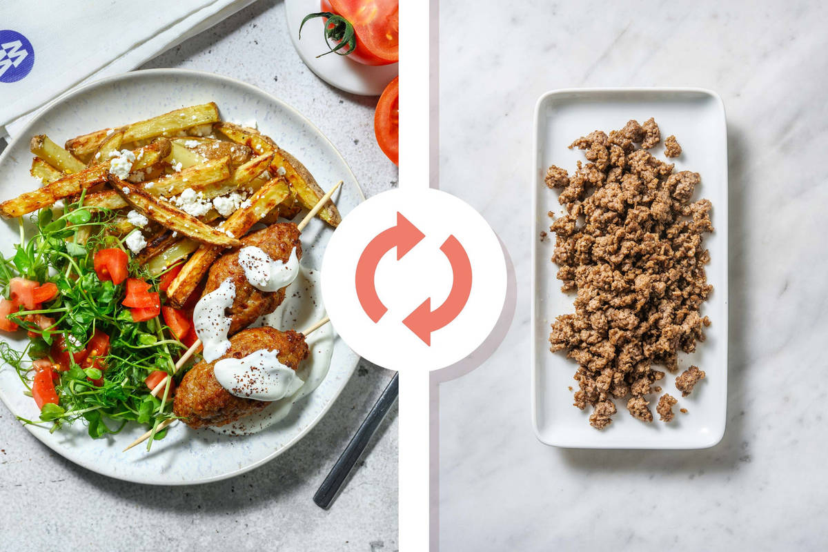 Chermoula Beef Koftas and Lemon Fries