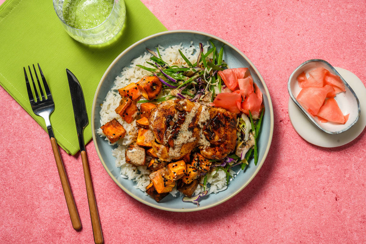 HelloHero: Sesame Salmon & Rice Bowl