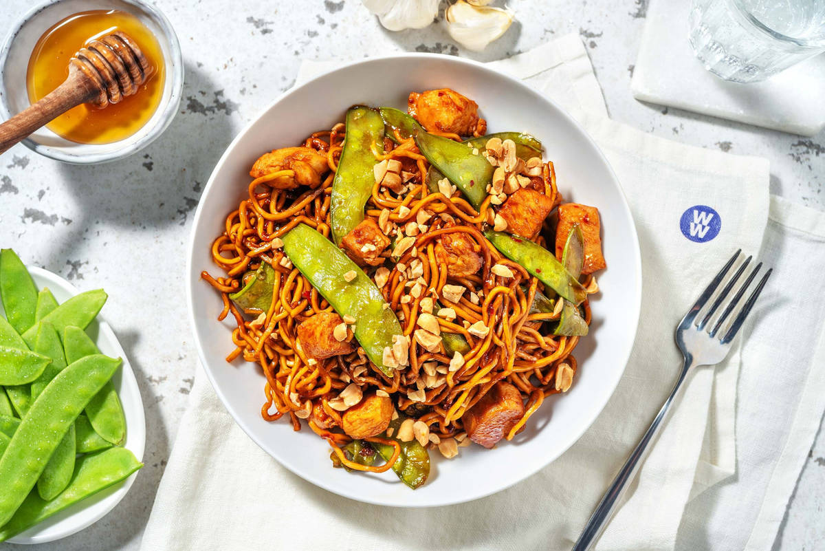 Honey Sambal Chicken Noodles