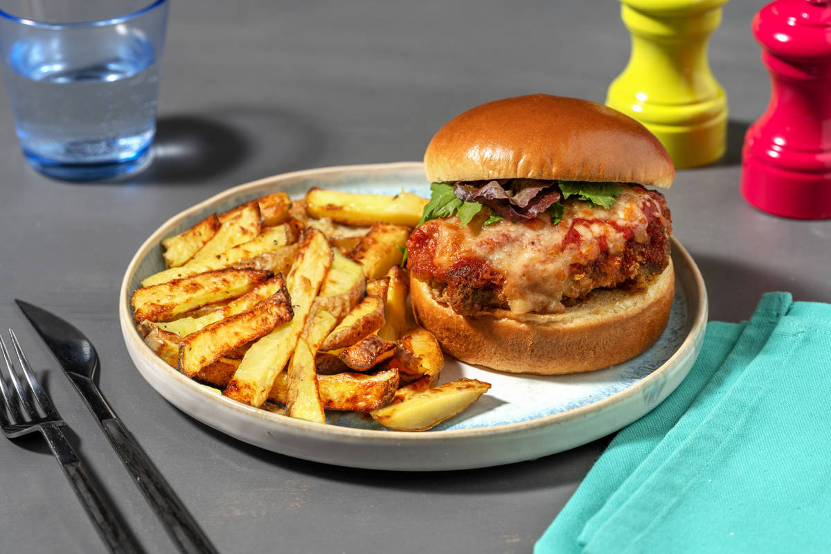 Double Classic Chicken Parmi Burger