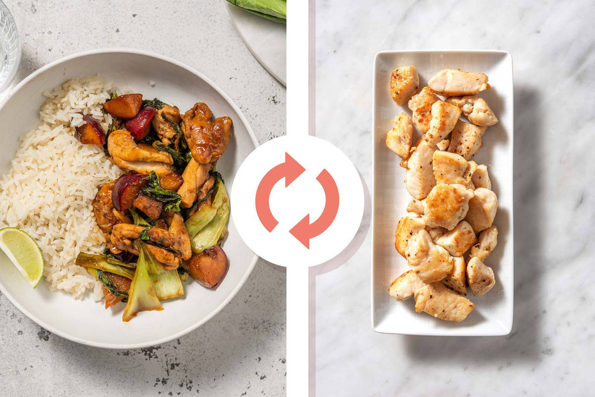 Hoisin Chicken Breast and Plum Stir-Fry