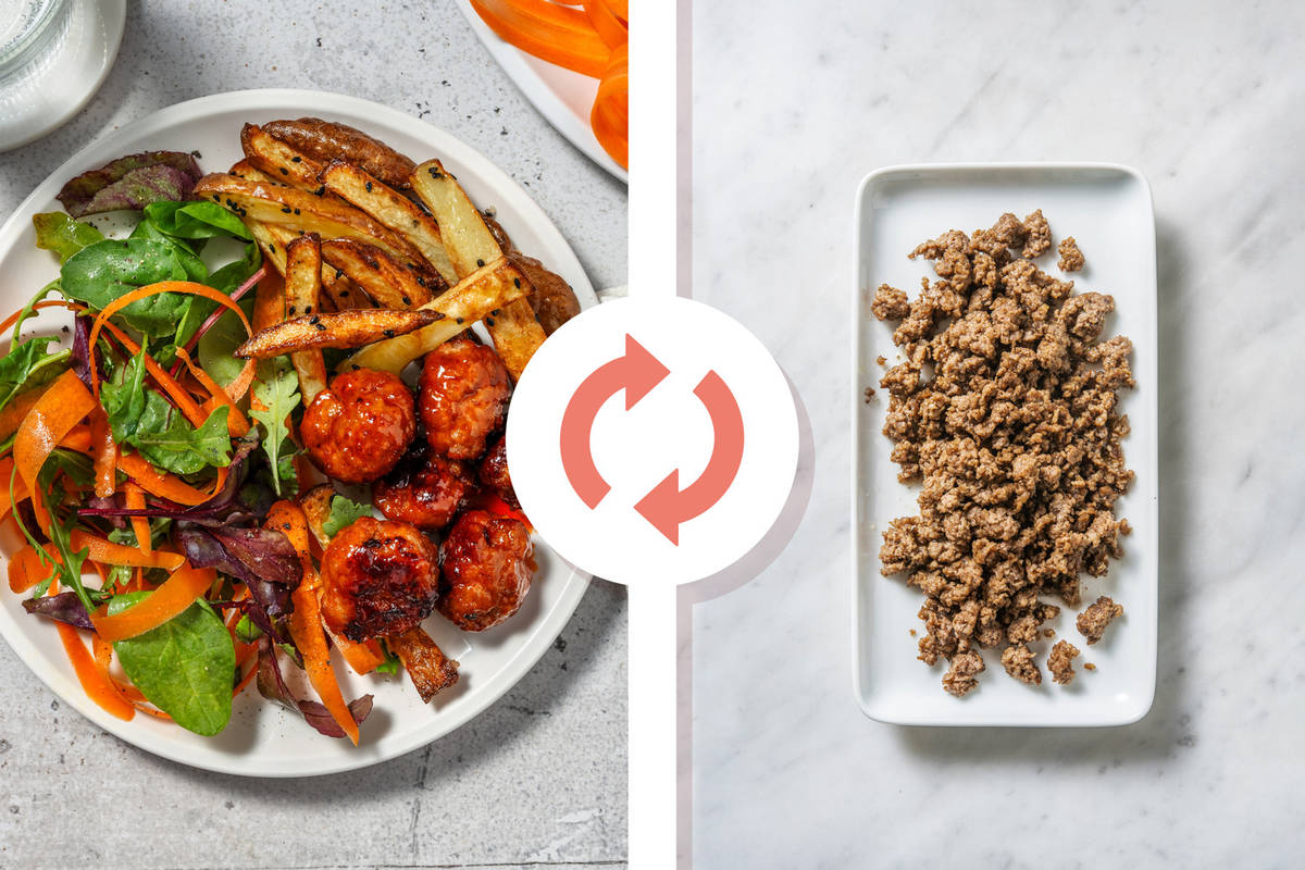 Gochujang Glazed Beef Meatballs