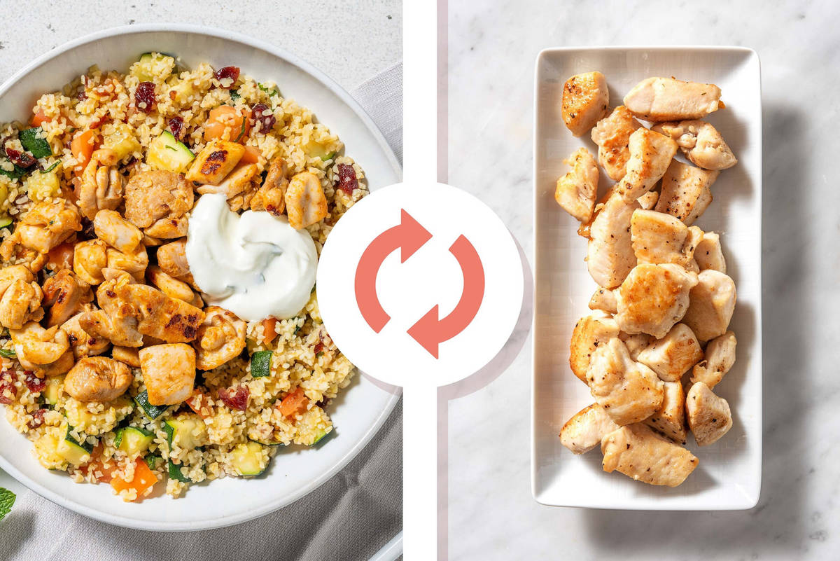 Harissa Chicken Breast on Jewelled Bulgur