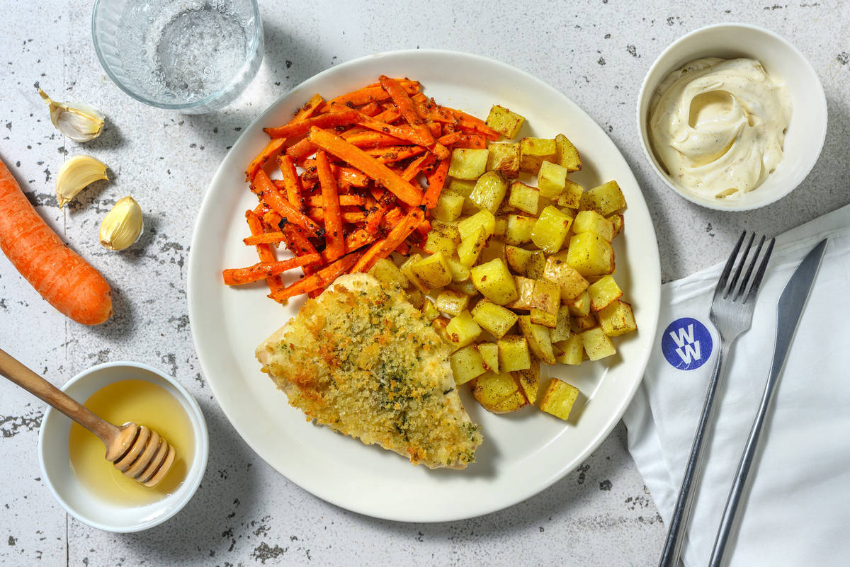 Cheesy Crusted Basa