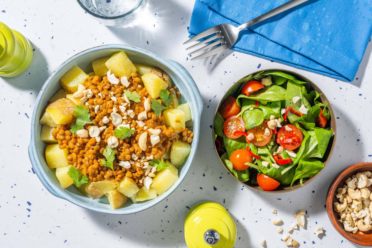 Kremet Tikka Masala på linser