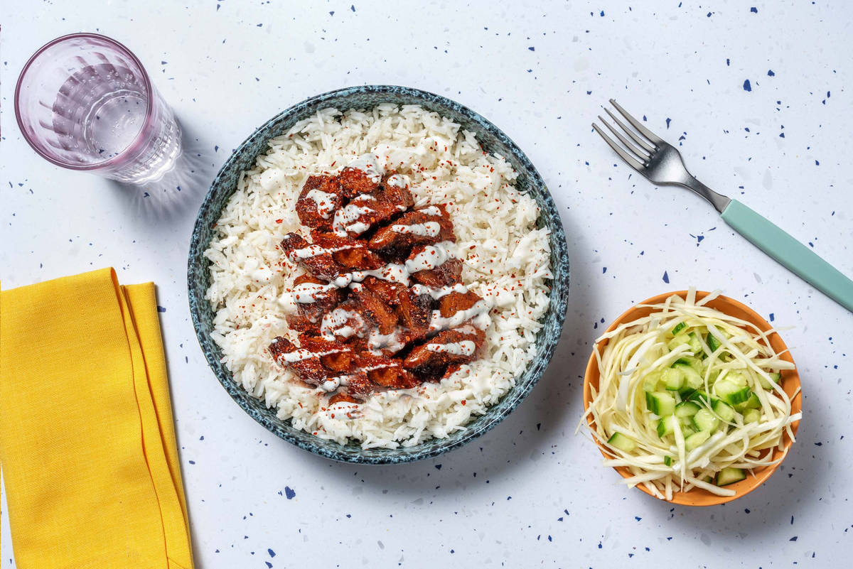 Korean BBQ inspired pulled beans